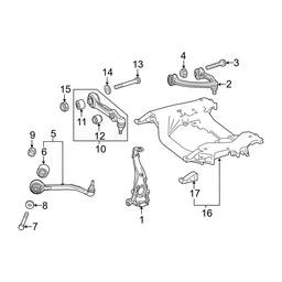 Mercedes Suspension Control Arm - Front Passenger Right 2223302401